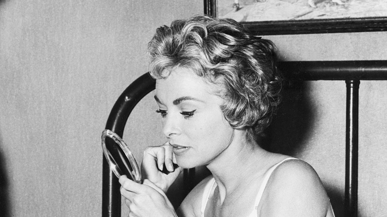 Janet Leigh on the Set of Psycho