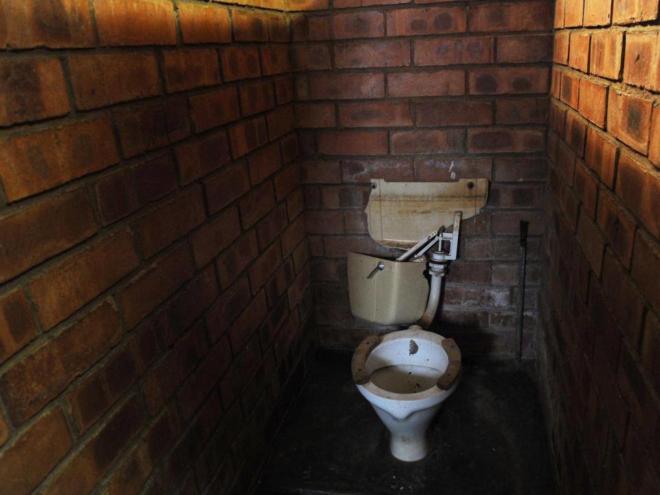 A broken toilet in a school in Nkandla, South Africa (Getty)
