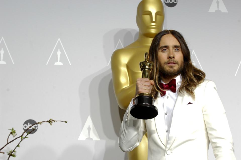 Leto with his oscar