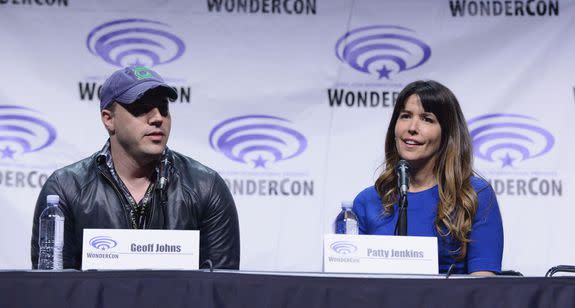 Geoff Johns and director Patty Jenkins at WonderCon 2017.