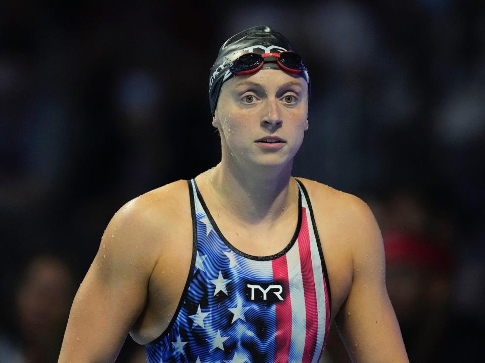 Katie Ledecky at the 2021 Olympic Trials