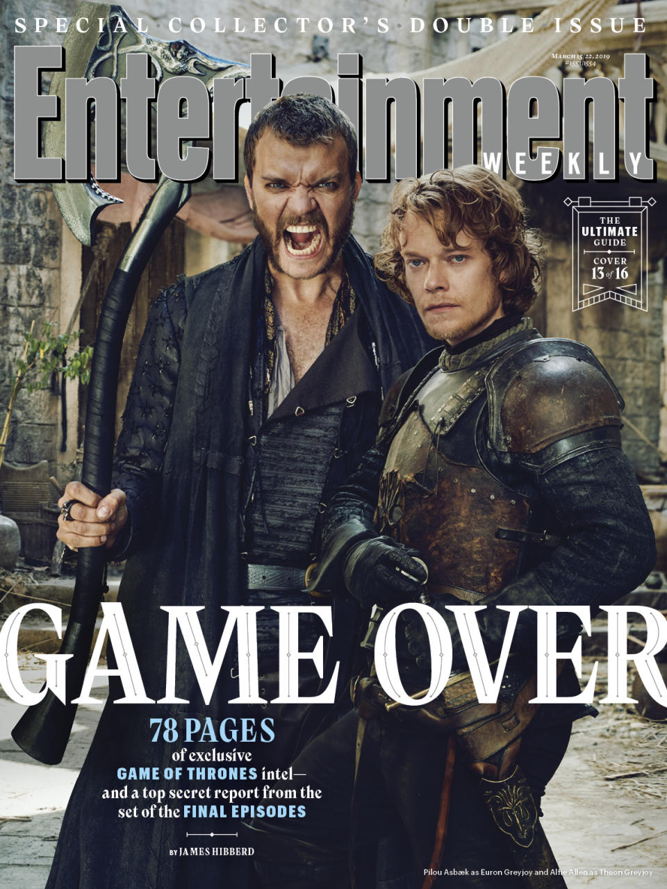 Euron Greyjoy and Theon Greyjoy (Photo: Marc Hom for EW)