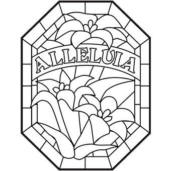 Alleluia Coloring Page