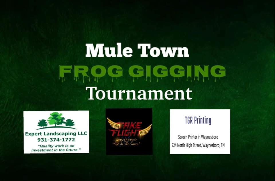 The 2022 Mule Town Frog Gig Tournament will take place starting at 3 p.m. Saturday in Santa Fe.