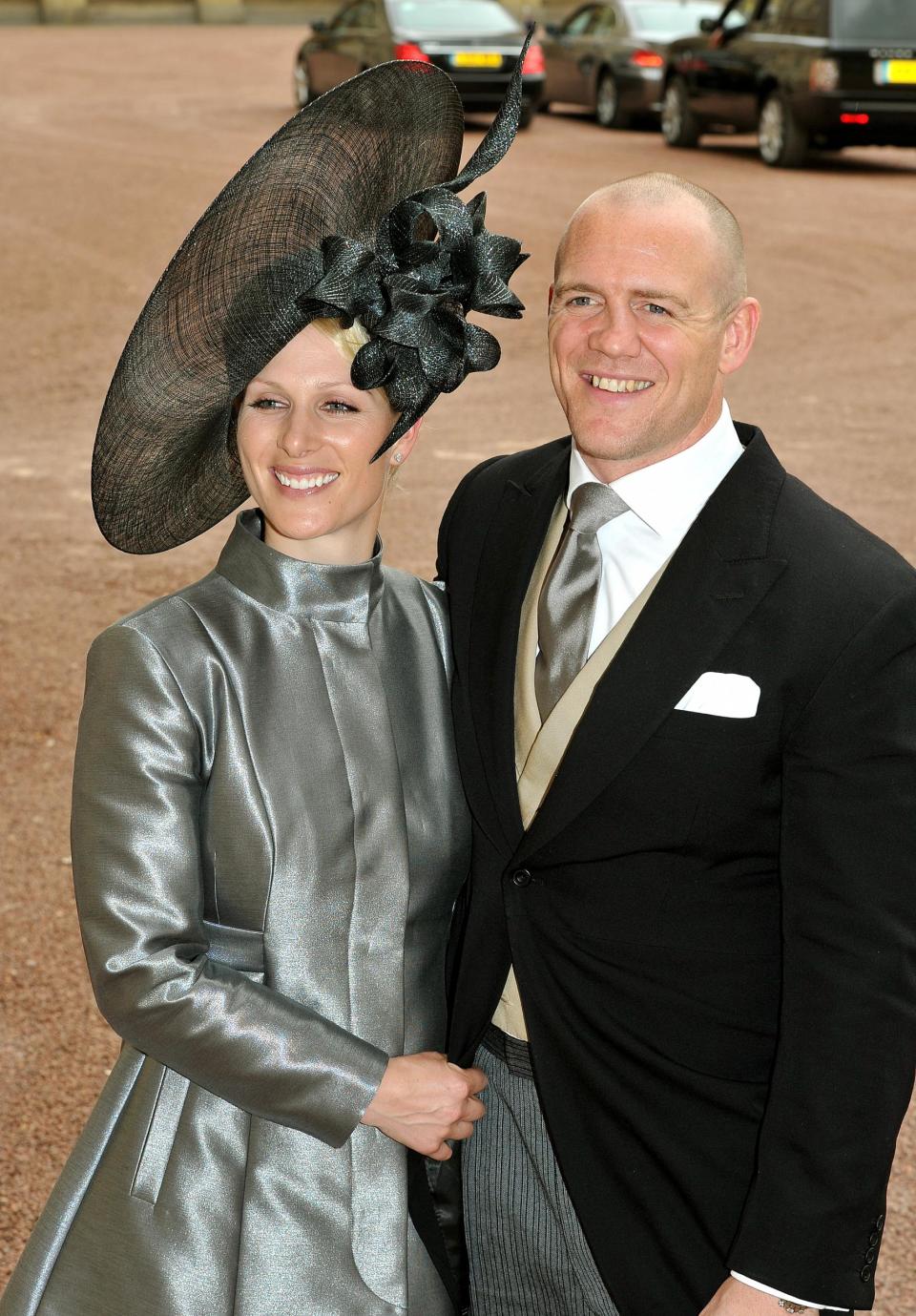 Zara Phillips and then-fiance Mike Tindall attend Prince William and Catherine Middleton's wedding in 2011(Getty Images)