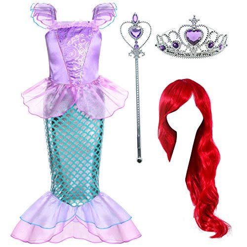 7) Little Girl's Princess Mermaid Costume