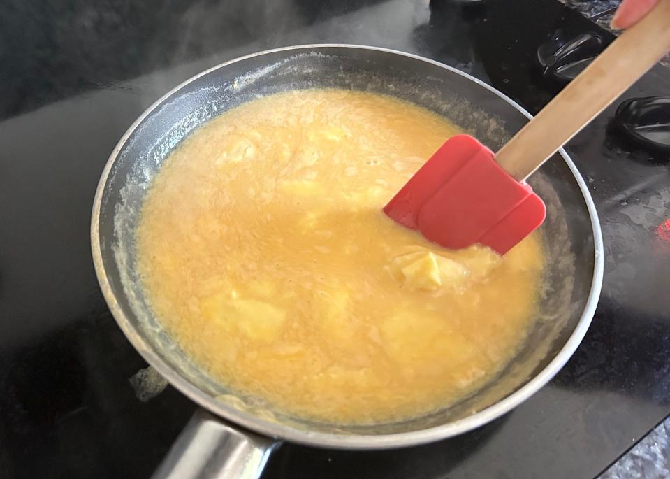 Curds for Ina Garten's cacio e pepe eggs