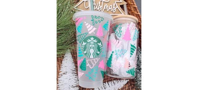 Christmas Gingerbread Starbucks 24oz Reusable Cold Cup 