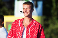 <p>Even without a new album of his own, the Biebs dominated radio as featured artist on a pair of No. 1 hits: Luis Fonsi & Daddy Yankee’s “Despacito” and DJ Khaled’s “I’m the One.”<br>(Photo: Getty Images) </p>