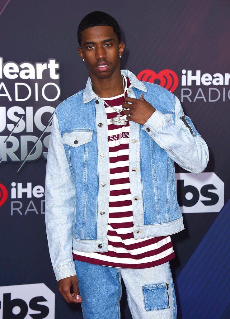 Christian Combs arrives at the iHeartRadio Music Awards at The Forum on Sunday, March 11, 2018, in Inglewood, Calif. (Photo by Jordan Strauss/Invision/AP)