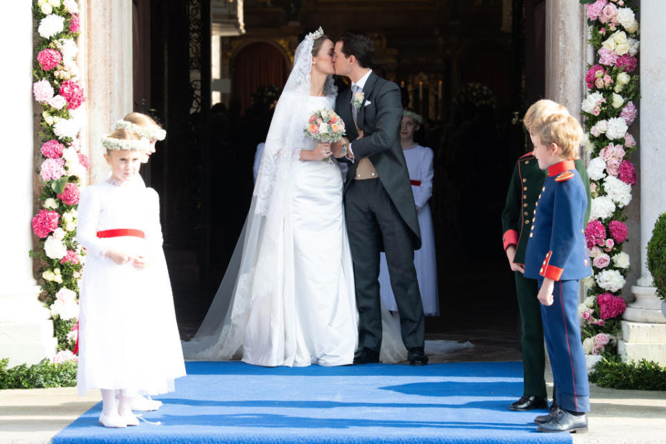 <span>Duchess Sophie of Württemberg and Count Maximilien of Andigné tied the knot at their royal wedding in Germany over the weekend. </span> Source: Getty