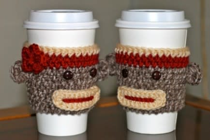 Crochet Sock Monkey Cozies