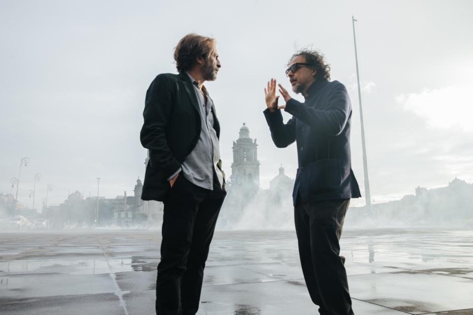 Daniel Giménez Cacho and Alejandro G. Iñárritu on the set of “Bardo” - Credit: Photo by SeoJu Park