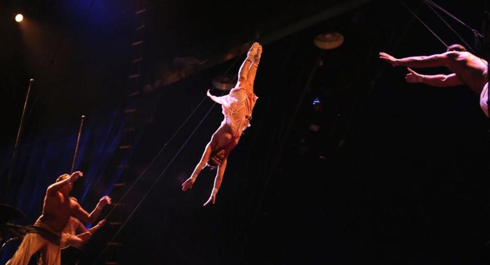 Cirque du Soleil performing in 2012. File picture (Sky News)