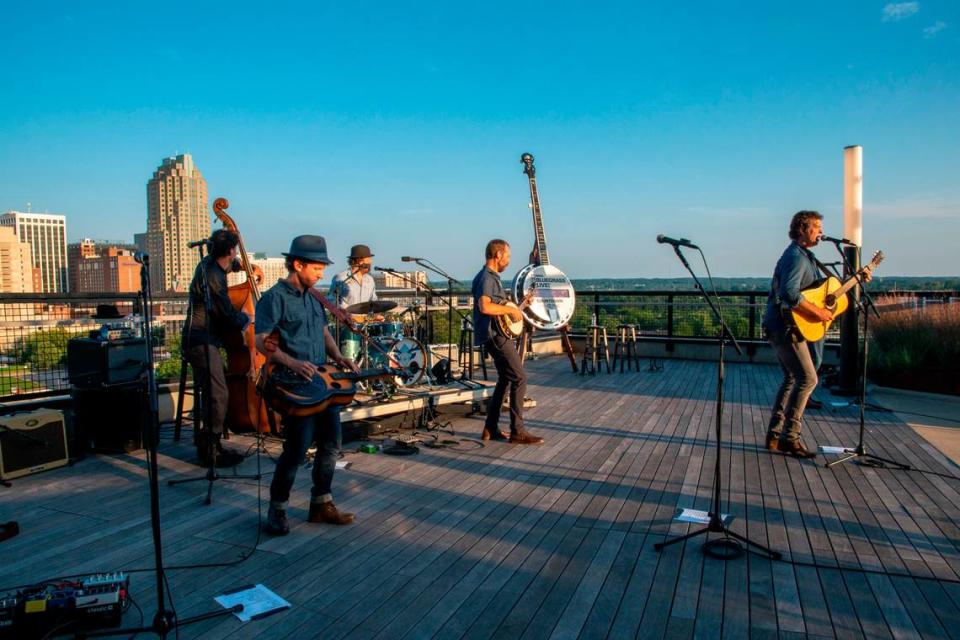 Steep Canyon Rangers, performing at The Dillon in August 2020, will perform at World of Bluegrass at Red Hat Amphitheater Oct. 2.