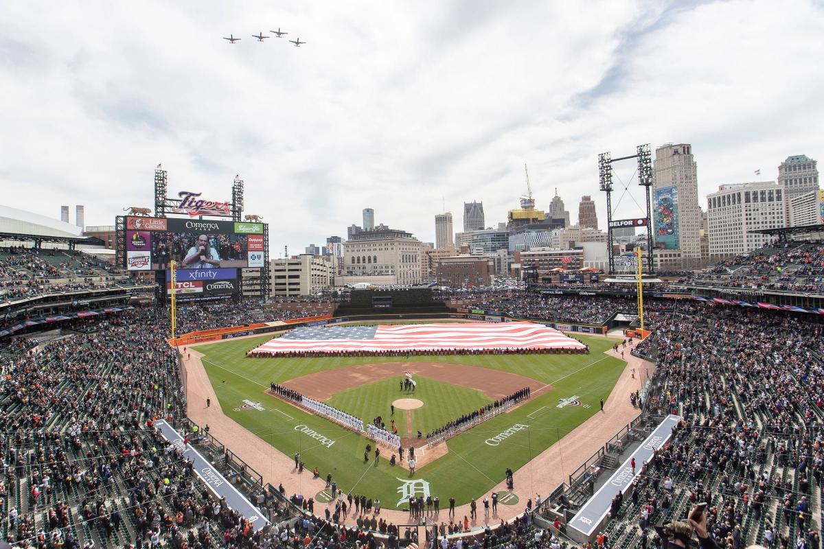 Detroit MI, USA. 13th Apr, 2022. Boston pitcher Kutter Crawford (50) throws  a pitch during the game with Boston Red Sox and Detroit Tigers held at  Comercia Park in Detroit Mi. David