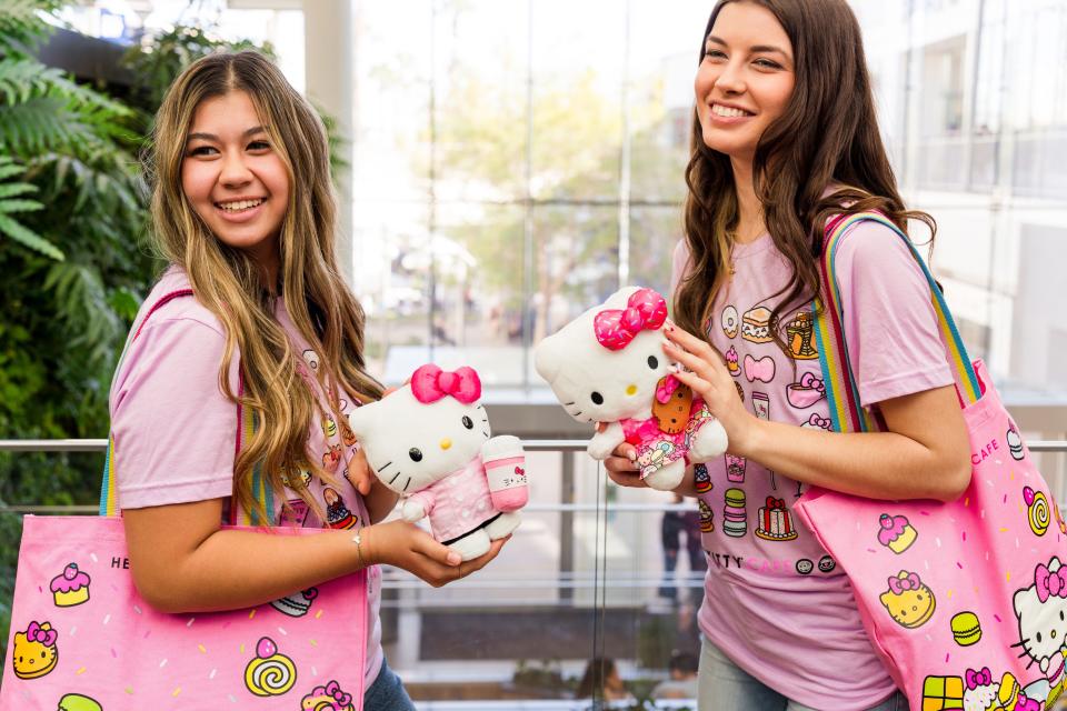 People sometimes get to the Hello Kitty Cafe Truck two to three hours early to be first in line.