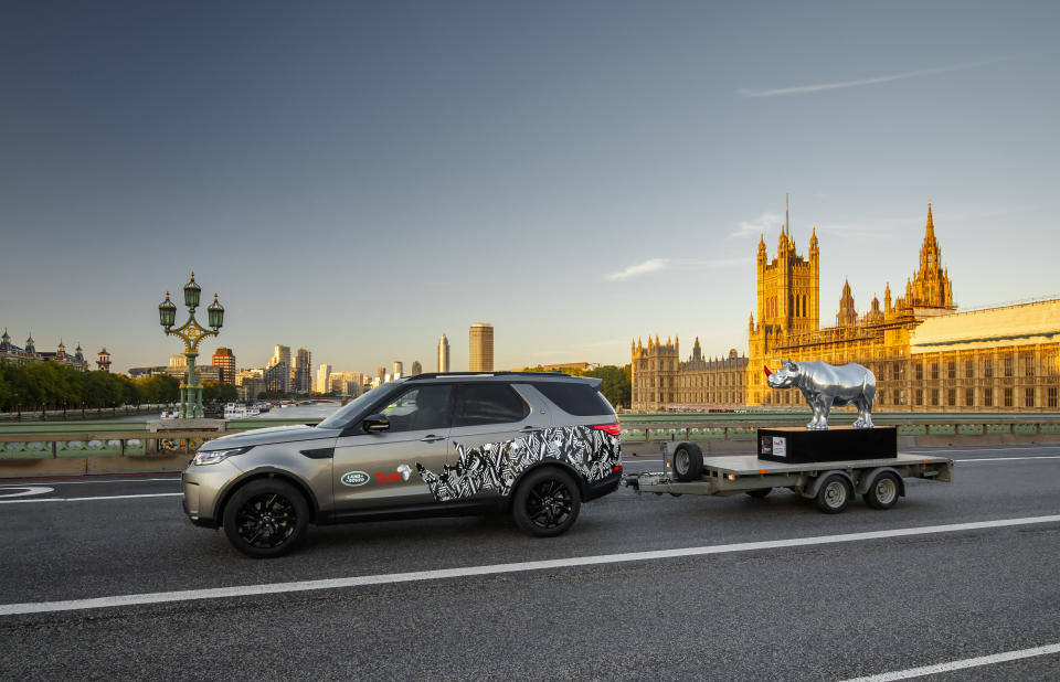 Land Rover on the trail of London’s endangered rhinos