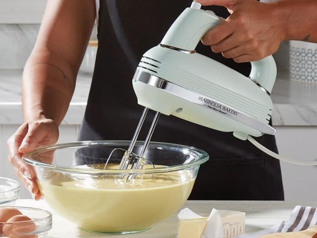 Magnolia Bakery 5 Speed Hand Mixer - Blue