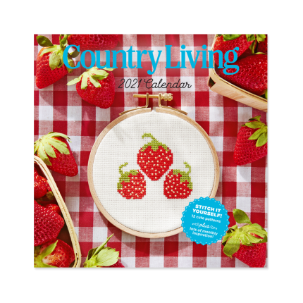 6) 2021 Country Living Calendar: Cross-Stitch Patterns for Every Month