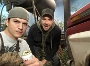 <p>No, you’re not being Punk’d, the hosts of the now-defunct MTV prank show really are back together! “Reunited with an old buddy,” Kutcher captioned this shot with pal Dax Shepard, who will be appearing with the actor on his Netflix show <em>The Ranch </em>in its upcomning season. (Photo: <a rel="nofollow noopener" href="https://www.instagram.com/p/BgXRbaLnLLH/?taken-by=aplusk" target="_blank" data-ylk="slk:Ashton Kutcher via Instagram;elm:context_link;itc:0;sec:content-canvas" class="link ">Ashton Kutcher via Instagram</a>) </p>