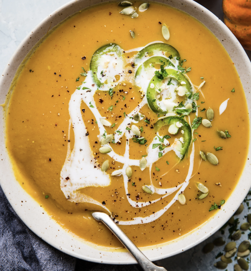 34) Curried Pumpkin Soup