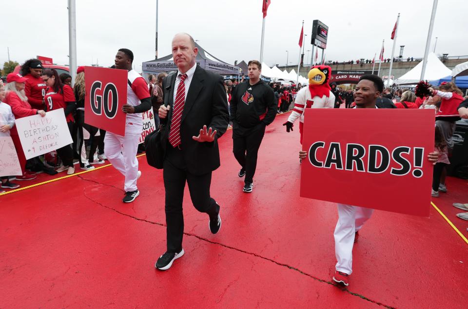 U of L football coach Jeff Brohm has his team on the path toward the ACC championship game, but the Cardinals have been reluctant to talk about it.