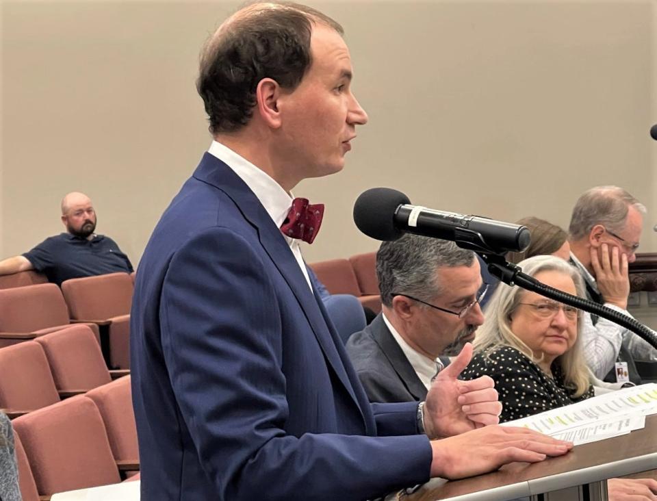 Attorney Robert Merting with the Adam Washington Ballenger Sons of Confederate Veterans Camp #68 said he was pleased with the Spartanburg County Board of Zoning Appeals decision Tuesday that the county's planning staff erred in citing the property owner for a flagpole violation.