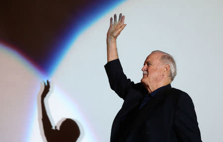 British actor John Cleese arrives to receive the Heart of Sarajevo honorary award during the 23rd Sarajevo Film Festival in Sarajevo, Bosnia and Herzegovina, August 16, 2017. REUTERS/Dado Ruvic