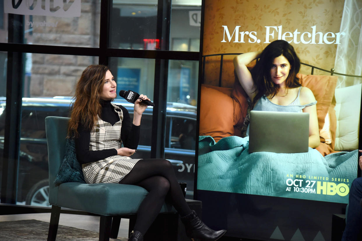 Kathryn Hahn visits the Build Series to discuss her HBO show &ldquo;Mrs. Fletcher&rdquo; in October. (Photo: Gary Gershoff via Getty Images)