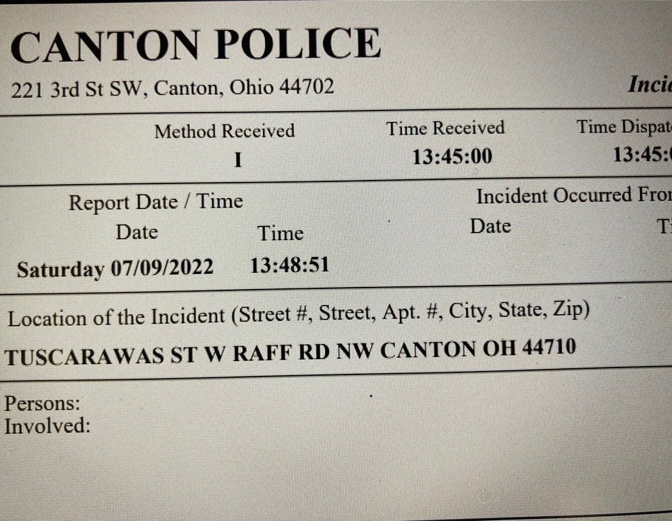 Canton police are investigating a road rage incident that took place on July 9 on Tuscarawas Street W near Raff Road NW.