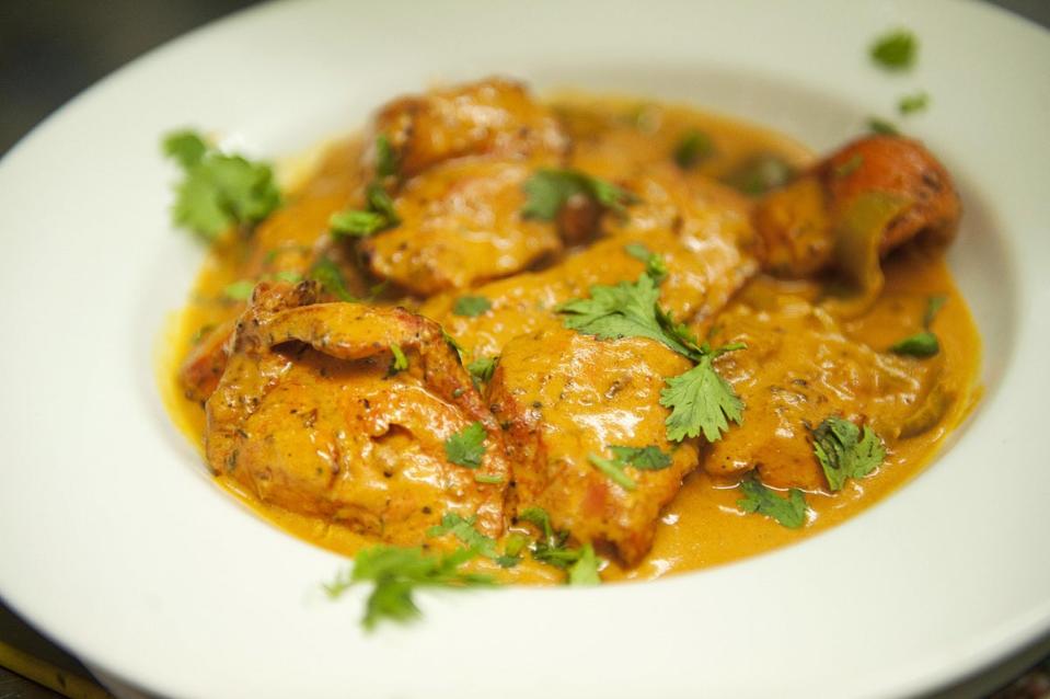 A plate of chicken tikka masala pictured at Glasgow’s Shish Mahal restaurant (AFP via Getty Images)