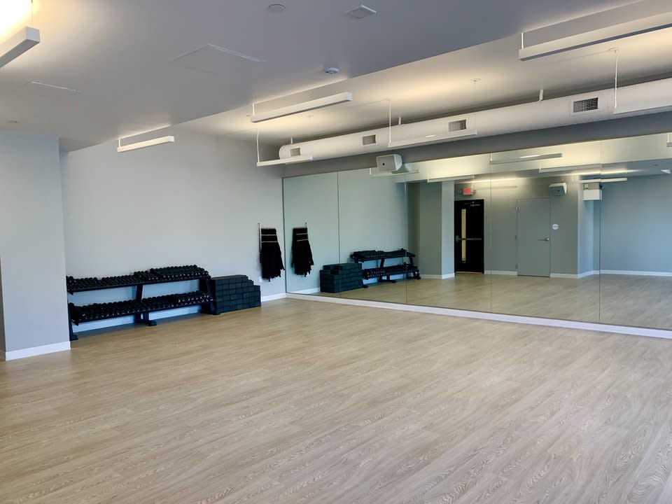 Inside one of CorePower’s yoga studios.