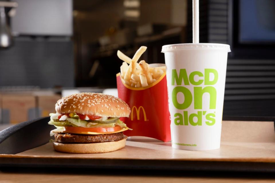 McDonald’s has launched its vegan McPlant burger in the UK and Ireland (McDonald’s/PA)