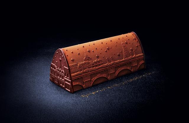 Bûche glacée, la boite à musique de noël - Picard - 800 ml (590 g)