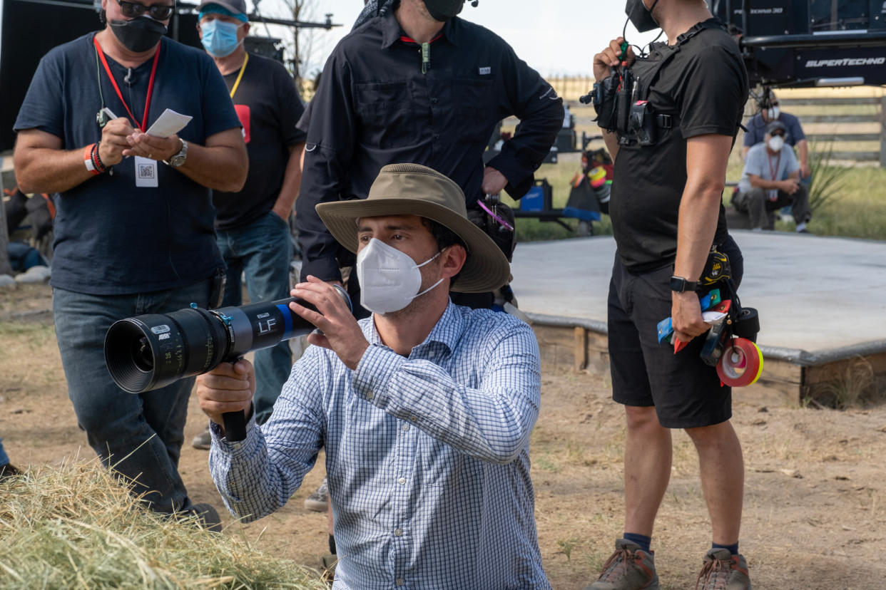 Chupa director/writer Jonás Cuarón on the set of the film. (Tony Rivetti Jr./Netflix / Tony Rivetti Jr./Netflix)