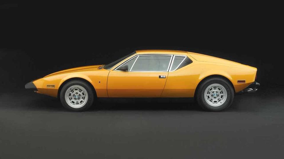 <p>While the <a href="https://www.roadandtrack.com/car-culture/classic-cars/a12047713/the-detomaso-pantera-is-the-vintage-supercar-that-stays-with-you/" rel="nofollow noopener" target="_blank" data-ylk="slk:Pantera;elm:context_link;itc:0;sec:content-canvas" class="link ">Pantera</a> certainly looks the part of an Italian supercar, the powertrain tells a different story. Rather than some sort of exotic engine, a Ford-sourced 266-horsepower V-8 sits behind the driver. <a href="https://www.ebay.com/itm/1986-De-Tomaso-Pantera-GT5-S/303539809902?hash=item46ac61ee6e:g:hTUAAOSwEIBeWUQm" rel="nofollow noopener" target="_blank" data-ylk="slk:Here's a super-clean GT5-S;elm:context_link;itc:0;sec:content-canvas" class="link ">Here's a super-clean GT5-S</a> up for grabs right now. </p>