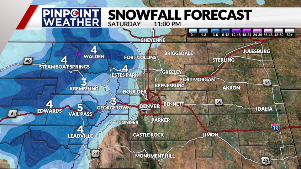 Pinpoint Weather: Snowfall forecast by March 30 