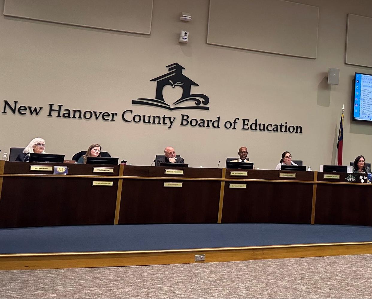 The New Hanover County Board of Education passed temporary policy changes Tuesday night that will limit what teachers can display in their classrooms.