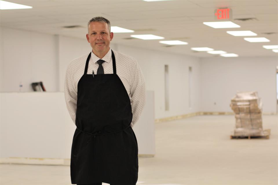 Ham’N Goodys owner Dale Harold in his new 8,000-square-foot headquarters in Halls. July 7, 2021. In recent years Trevor and Ashton Bayne, owners of Mahalo Coffee Roasters, became close friends with Dale and Elizabeth Harold, and the Harolds decided to purchase the Mahalo Coffee Roasters brand.