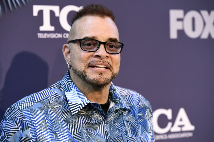 FILE - Sinbad, a cast member in the television series "Rel," poses at the FOX Summer TCA All-Star Party in West Hollywood, Calif., on Aug. 2, 2018. The family of Sinbad says the comedian-actor is recovering from recent stroke. The 64-year-old Sinbad, born David Adkins, is known for his stand-up work and appearances in the sitcoms "A Different World" and "The Sinbad Show." The entertainer has also appeared in several movies. (Photo by Chris Pizzello/Invision/AP, File)