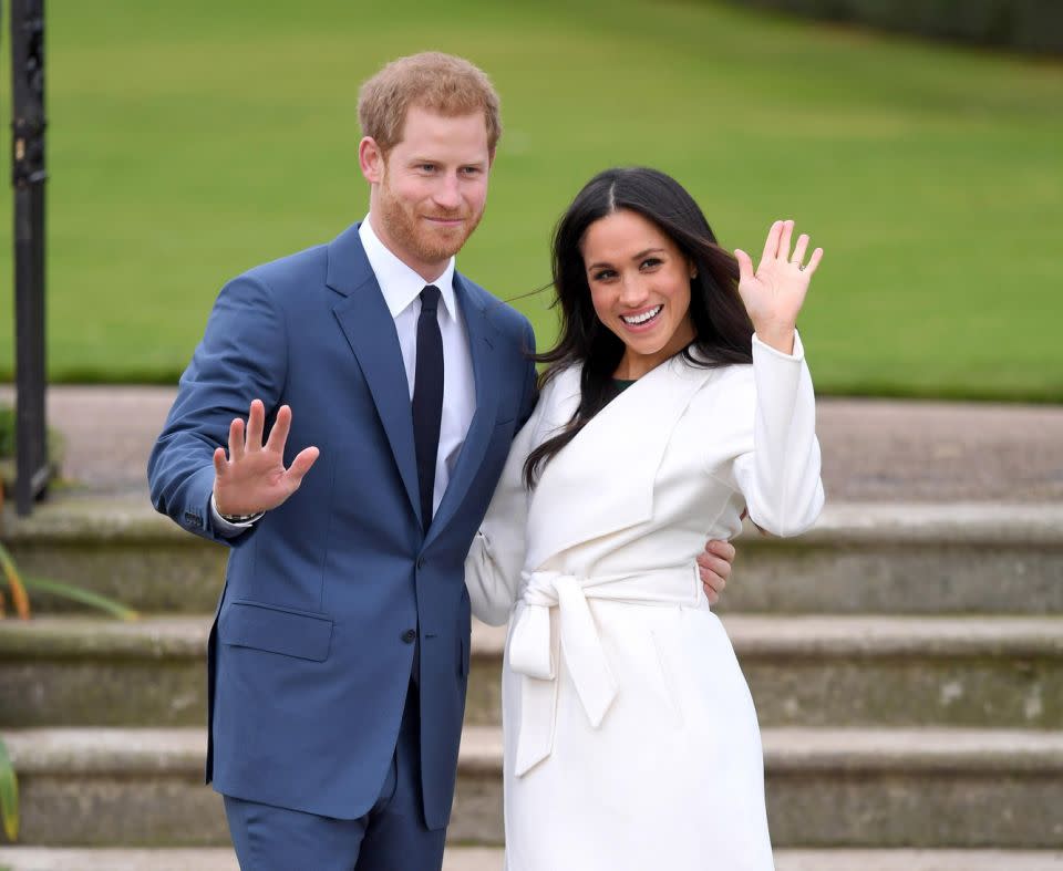 Prince Harry designed Meghan's engagement ring himself. Photo: Getty