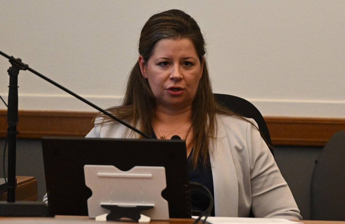 Lisa Witcher, a forensic psychologist, testified for the defense Tuesday afternoon during a hearing in the trial of David G. Jungerman, who is charged with first-degree murder in the death of Kansas City attorney Tom Pickert.