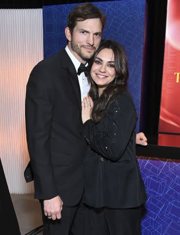 <p>Araya Doheny/Getty Images</p> Ashton Kutcher and Mila Kunis at the Ninth Breakthrough Prize Ceremony at Academy Museum of Motion Pictures