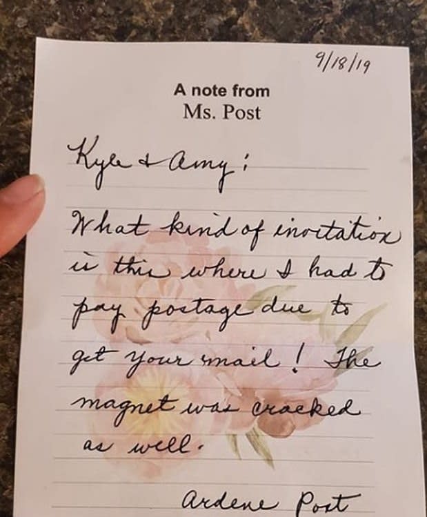 Arlene Post's letter