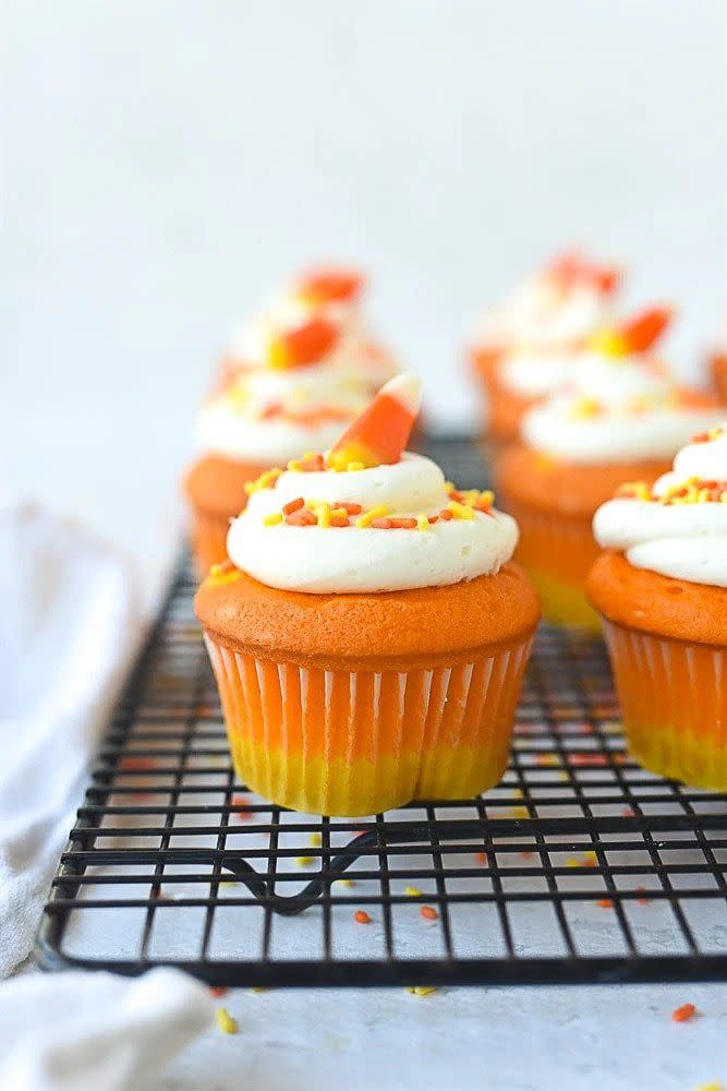 Candy Corn Cupcakes