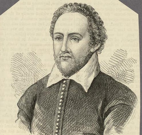 <span class="caption">RIchard Burbage: actor, theatre owner and entrepreneur. Born, January 5 1558, died March 12 1619.</span> <span class="attribution"><span class="source">Unknown artist</span></span>