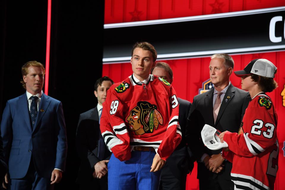 Connor Bedard was selected No. 1 overall by the Chicago Blackhawks.