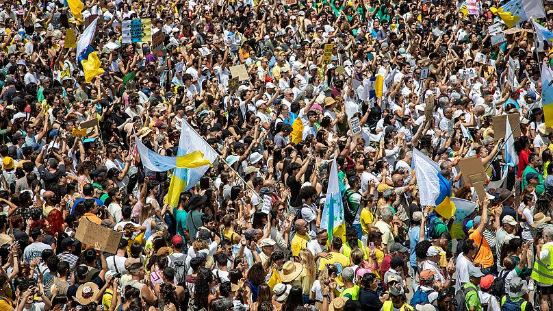 On April 20, 2024, a mass demonstration was held in Las Palmas de Gran Canaria, Spain, against overtourism that affects local people, especially housing.