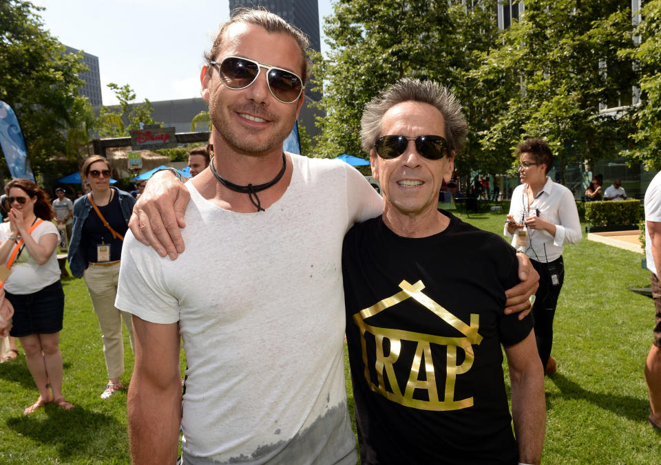 LOS ANGELES, CA - JUNE 02:  Musician Gavin Rossdale (L) and producer Brian Grazer attend the Elizabeth Glaser Pediatric AIDS Foundation's 24th Annual 'A Time For Heroes' at Century Park on June 2, 2013 in Los Angeles, California.  (Photo by Michael Buckner/Getty Images for EGPAF)